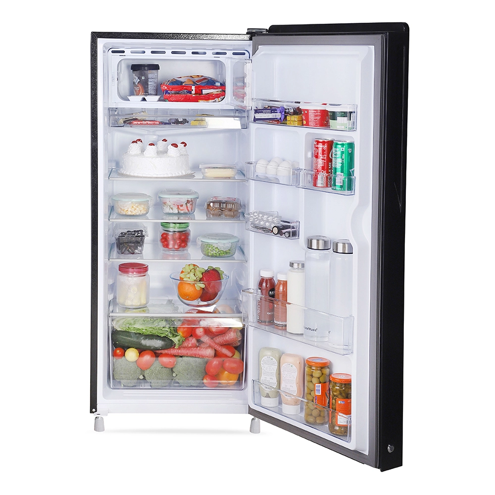 Haier 185L 2 Star Direct Cool Single Door Refrigerator with Toughened Glass Shelf HRD-2062CHG-N